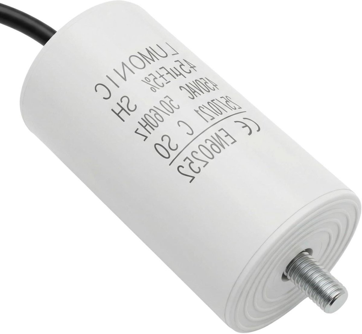 Startcondensator Motor - Motorcondensator Bedrijfscondensator - Motoren Starten - Zelfherstellend Polypropyleen - 45x84mm - Zwart