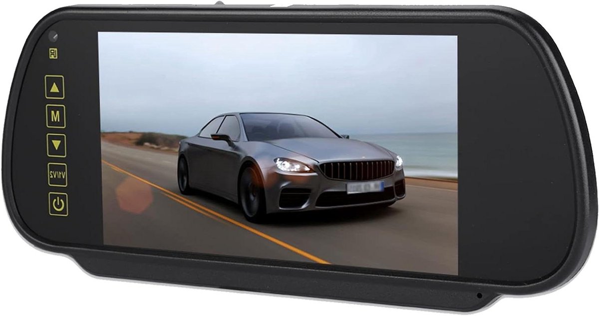 Achteruitkijkspiegel monitor - LCD scherm - Veilig Parkeren - Automatische omgekeerde prioriteit - 7 inch - Zwart