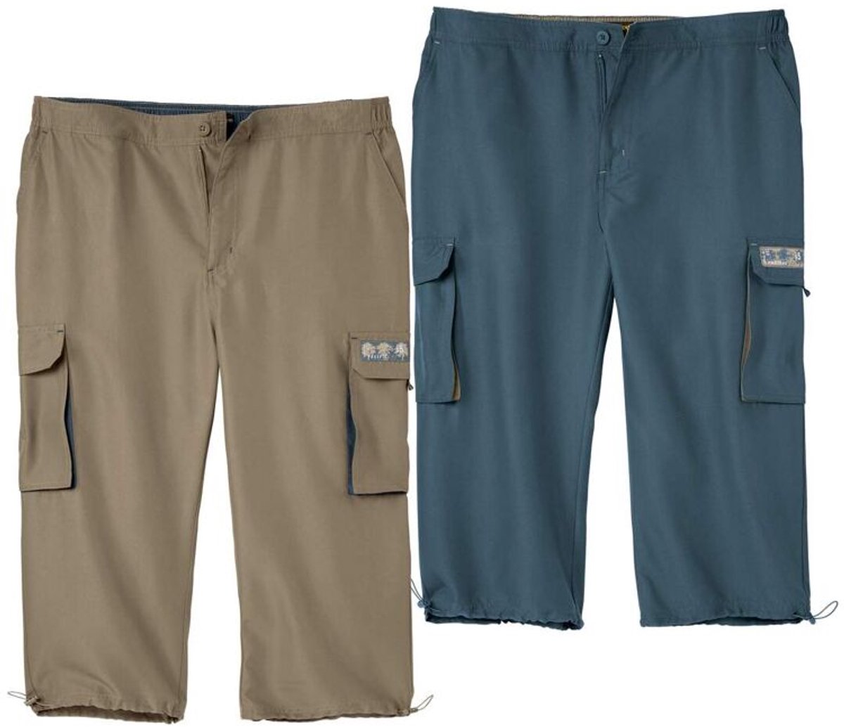 ATLAS FOR MEN - Set van 2 cargokuitbroeken - Heren - Verkrijgbaar in grote maten - 3XL