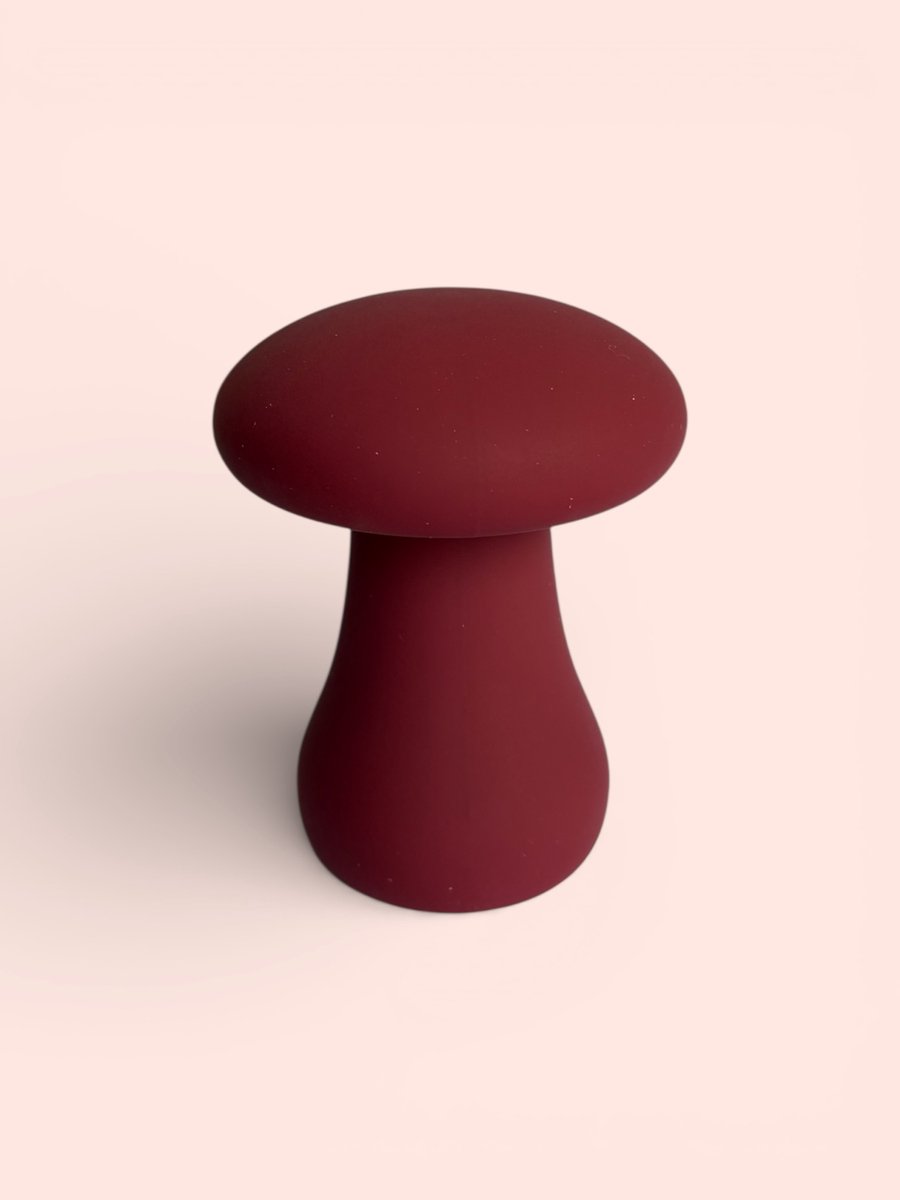 Soft Silicone Mushroom Mini Vibrator - 8 Vibratiestanden