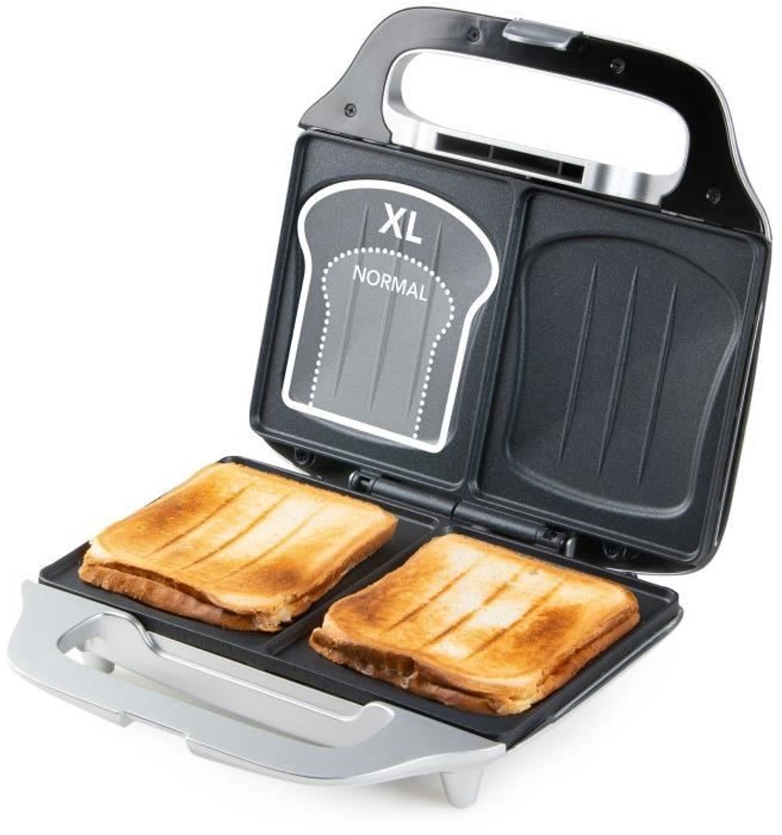 DOMO Sandwich Maker - DO9267C - XXL Platen - Antiaanbaklaag - 900W