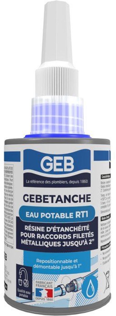 Gebetanche RT1 afdichtingshars - GEB - Geschikt voor drinkwater - 75 ml
