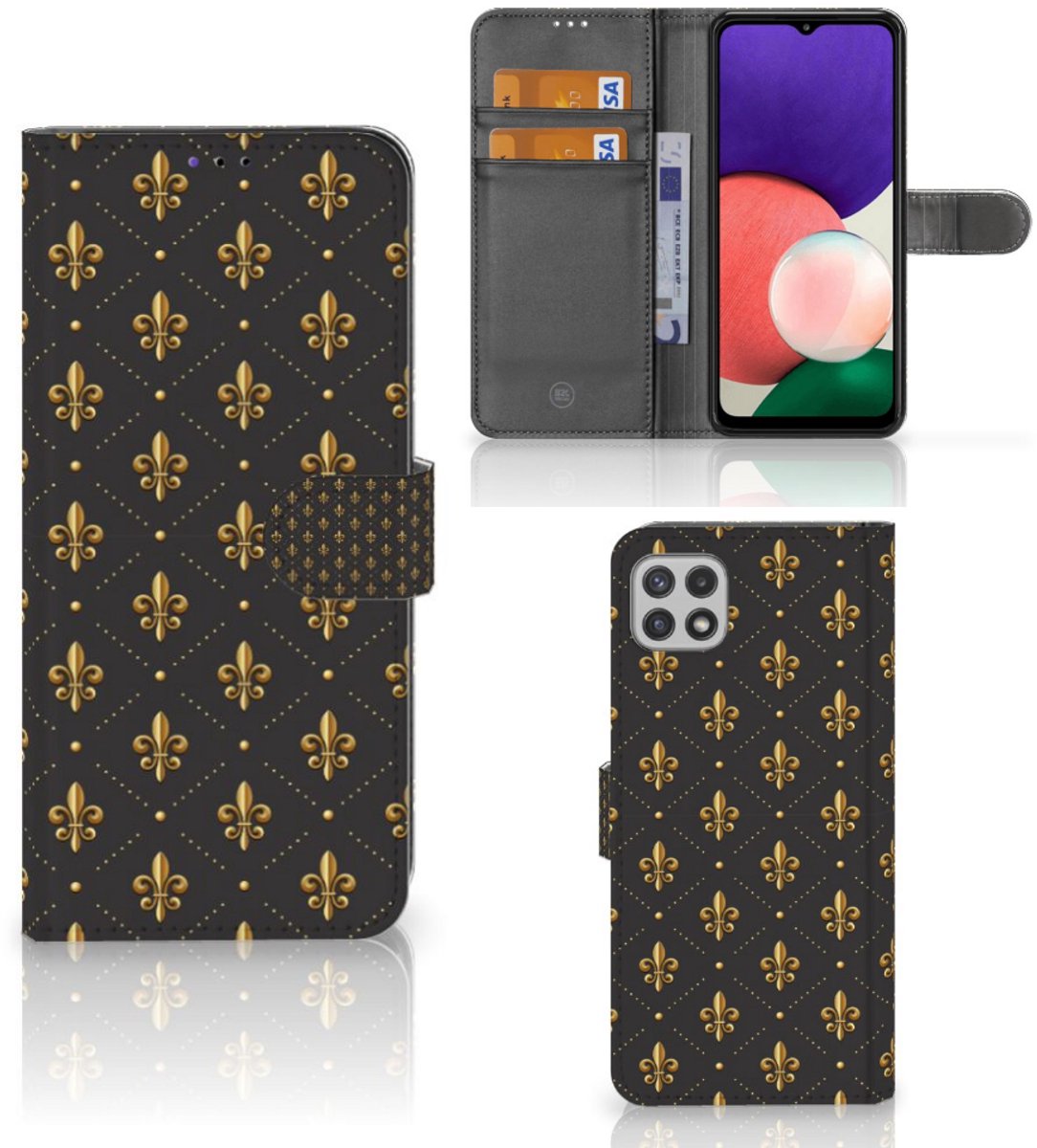 Samsung Galaxy A22 5G Telefoon Hoesje Franse Lelie