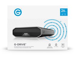 G-DRIVE® 26TB External Desktop Hard Drive, 7200RPM Ultrastar® Hard Drive Enterprise-Class, USB-C™ (10Gbps), tot 260MB/s, Mac-Ready