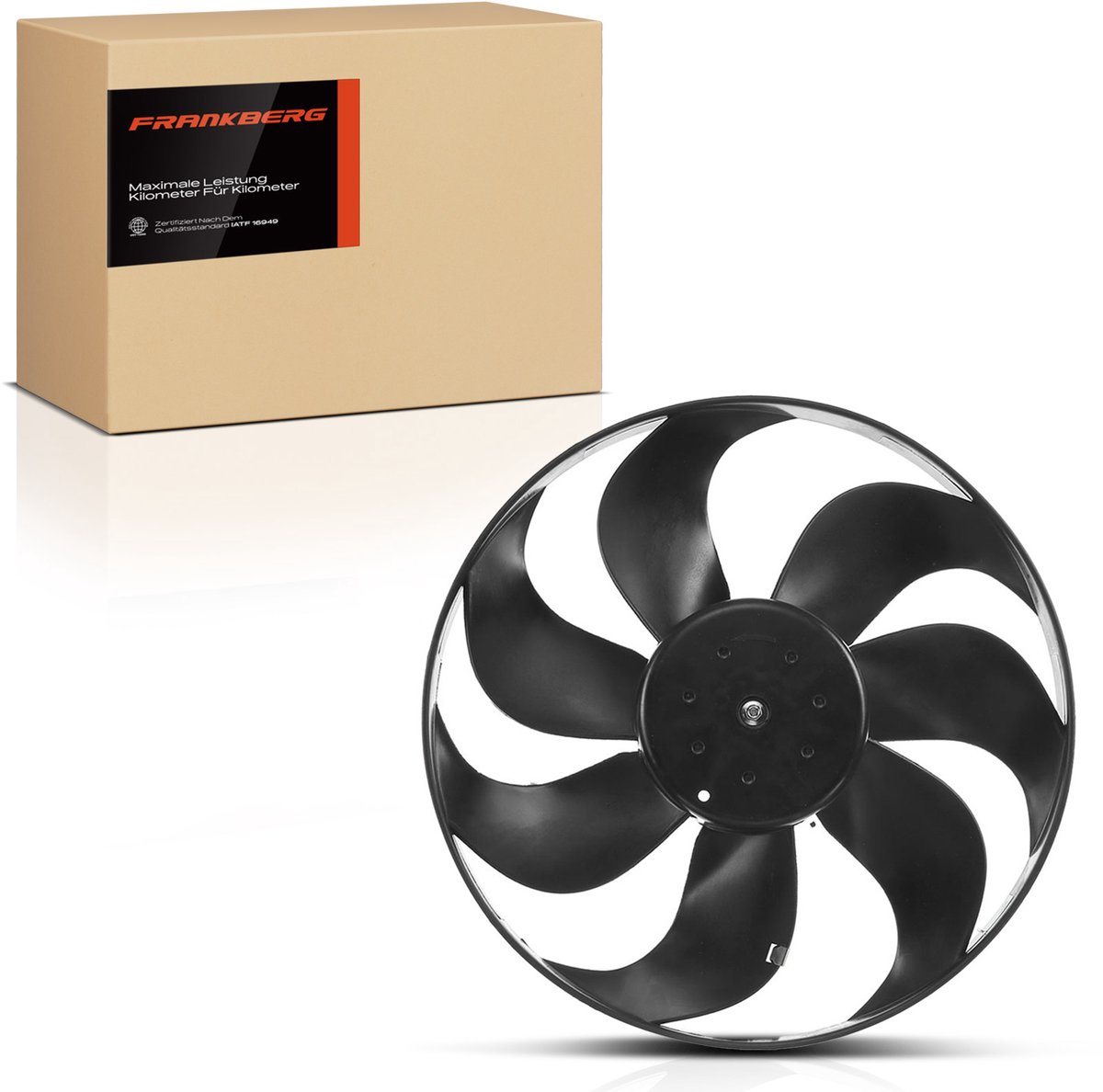 Frankberg 1x Motorradiator enkele ventilator