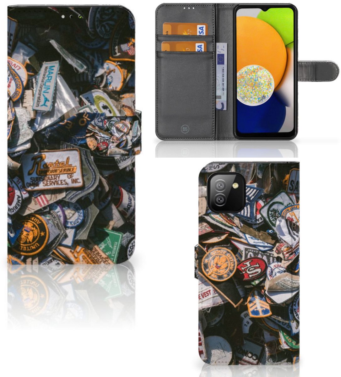 Samsung Galaxy A03 Telefoonhoesje met foto Badges