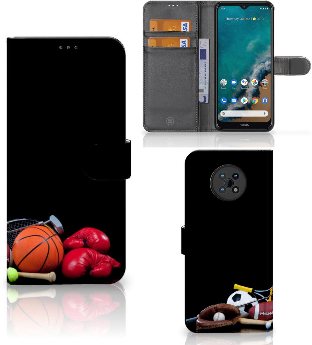 Nokia G50 Wallet Case met Pasjes Sports