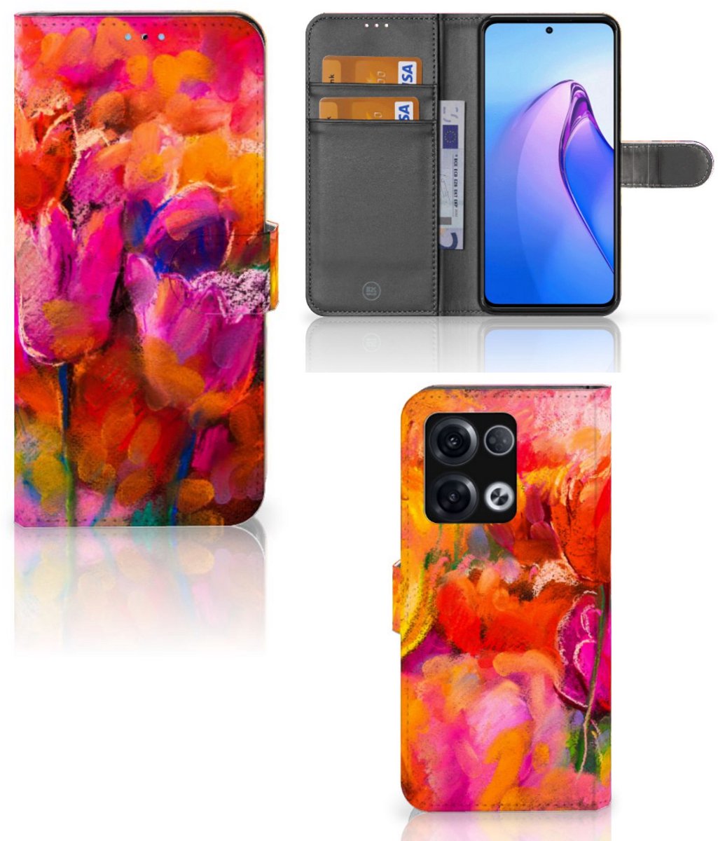 Hoesje OPPO Reno8 Pro Tulips
