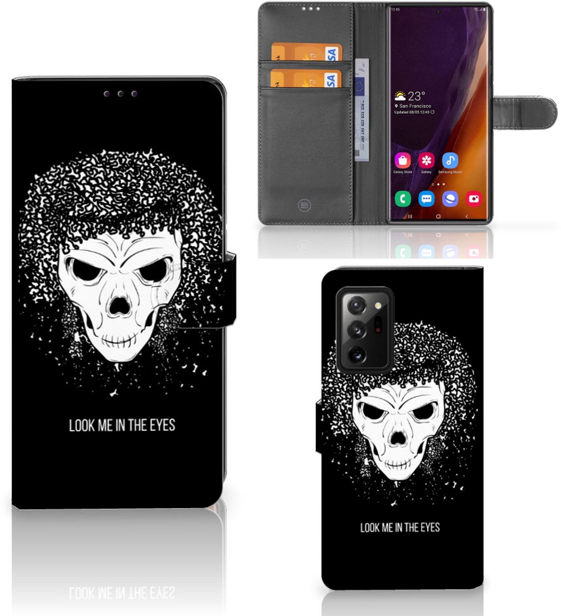Telefoonhoesje met Naam Samsung Galaxy Note20 Ultra Skull Hair