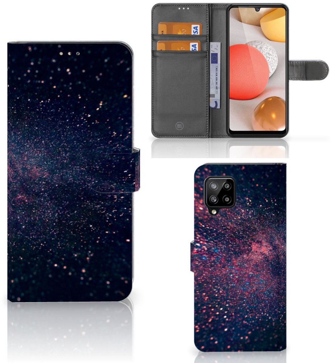 Samsung Galaxy A42 5G Book Case Stars