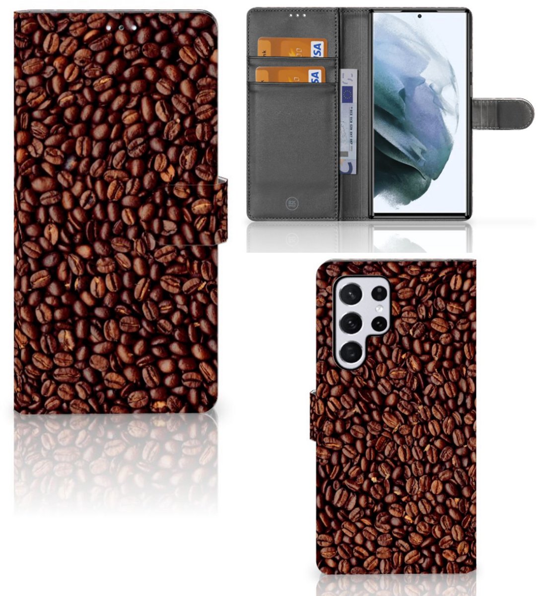 Samsung Galaxy S22 Ultra Book Cover Koffiebonen