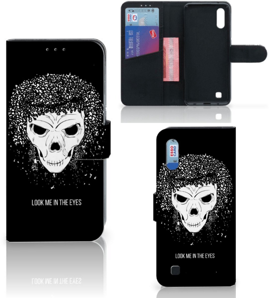Telefoonhoesje met Naam Samsung Galaxy M10 Skull Hair