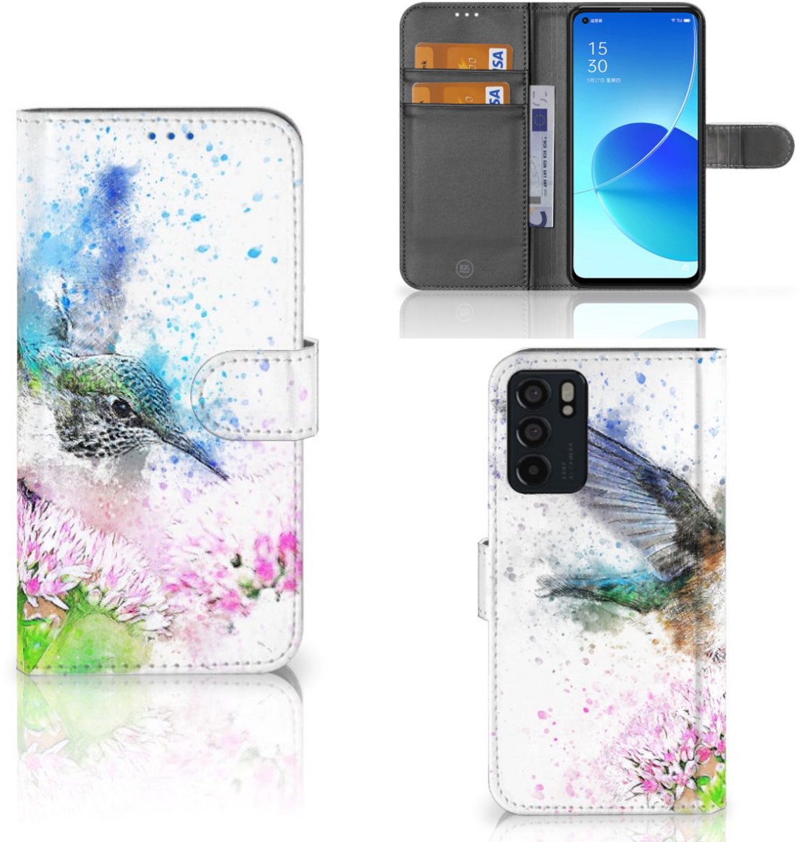 Boekhoesje voor Hoesje OPPO Reno6 5G Vogel