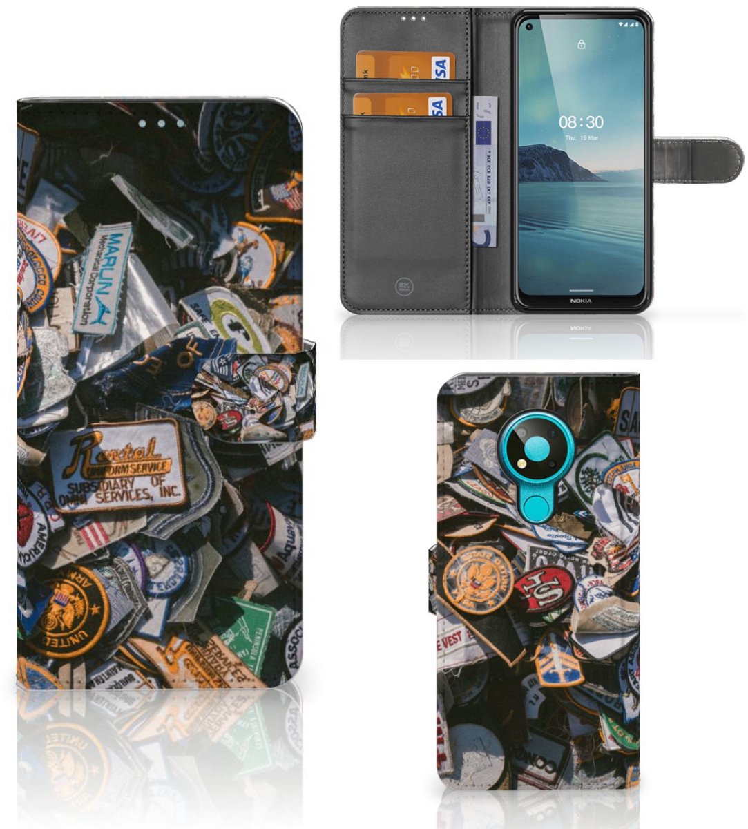 Nokia 3.4 Telefoonhoesje met foto Badges