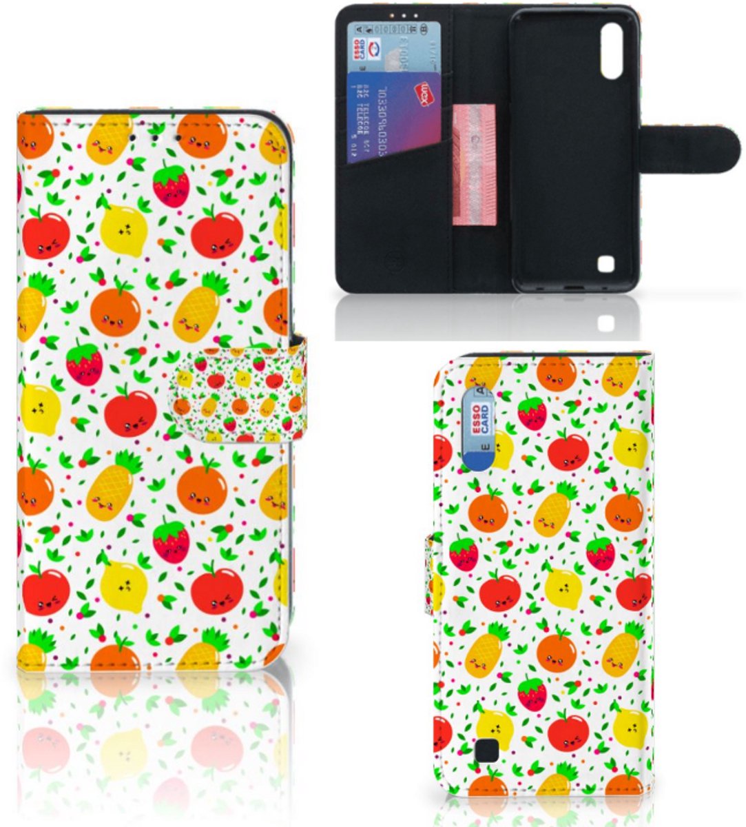 Boekhoesje voor Samsung Galaxy M10 Book Cover Fruits