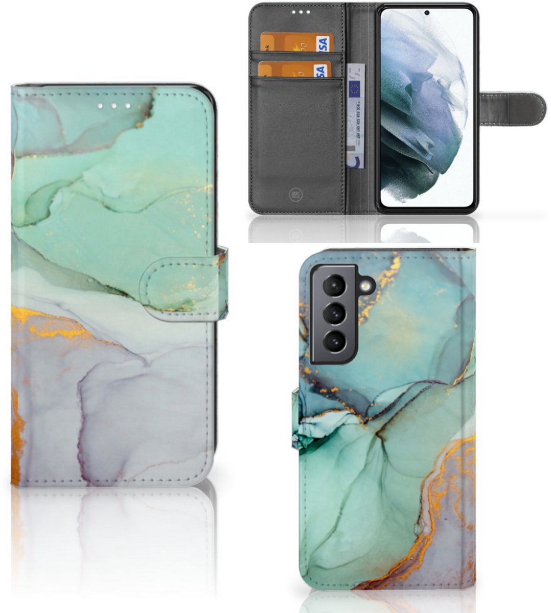 Hoesje voor Samsung Galaxy S21 FE Watercolor Mix