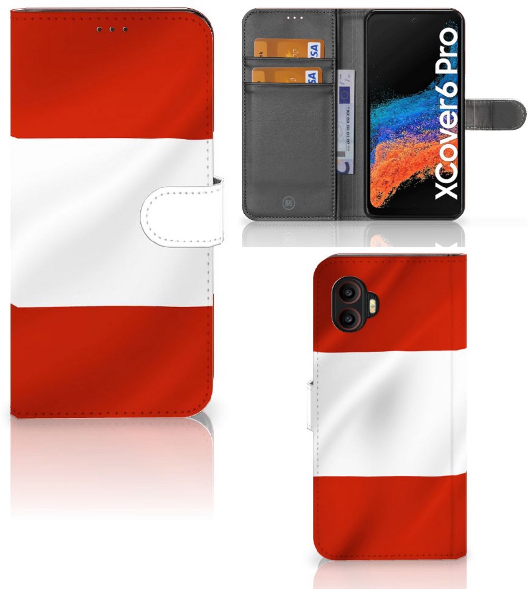 Samsung Galaxy Xcover 6 Pro Bookstyle Case Oostenrijk