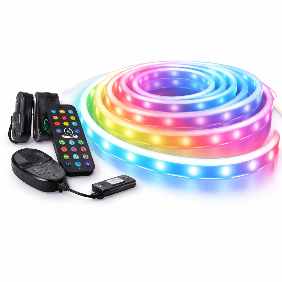 Lumivex™ RGBIC LED Neon Strip 5M – Gaming Sfeerverlichting met App & Muziek Sync – Flexibele LED Strip voor TV & Kamer