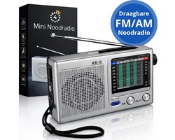 Twenty4seven® Draagbare Noodradio - Mini Radio voor Noodpakket - FM/AM op Batterijen - Voorbereid op Rampen & Noodgevallen
