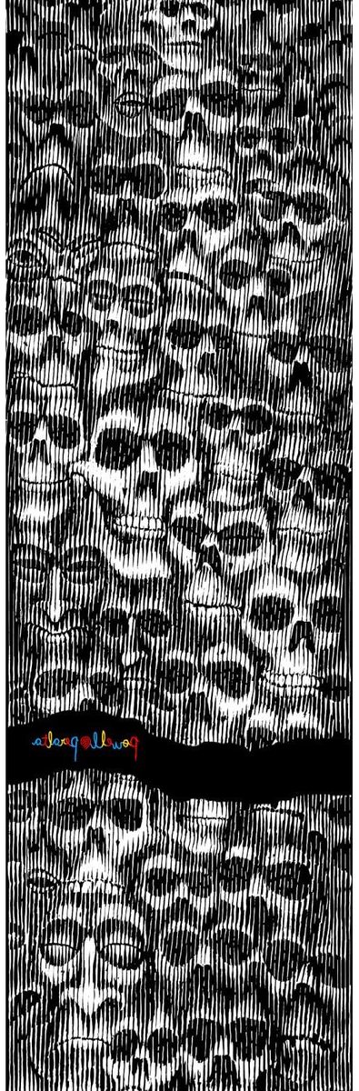 Skateboard Griptape Grip Sheet Board Grip Verbeteren Klassiek Skullz Design 10.5 x 33 inch