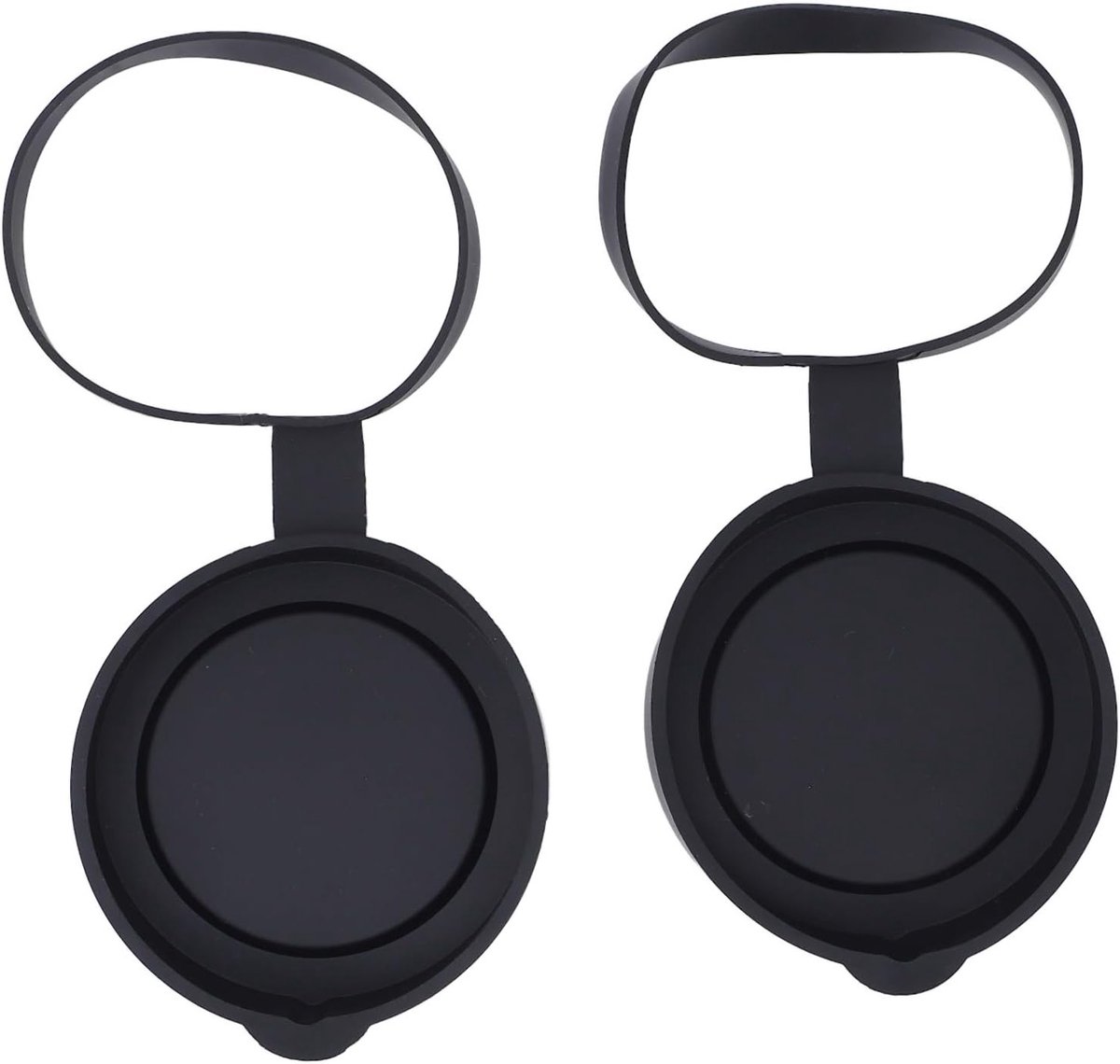 Set van 2 Rubber Lens Caps voor 61-64mm Telescopen en Verrekijkers, Perfecte Pasvorm en Handige Ophanglus