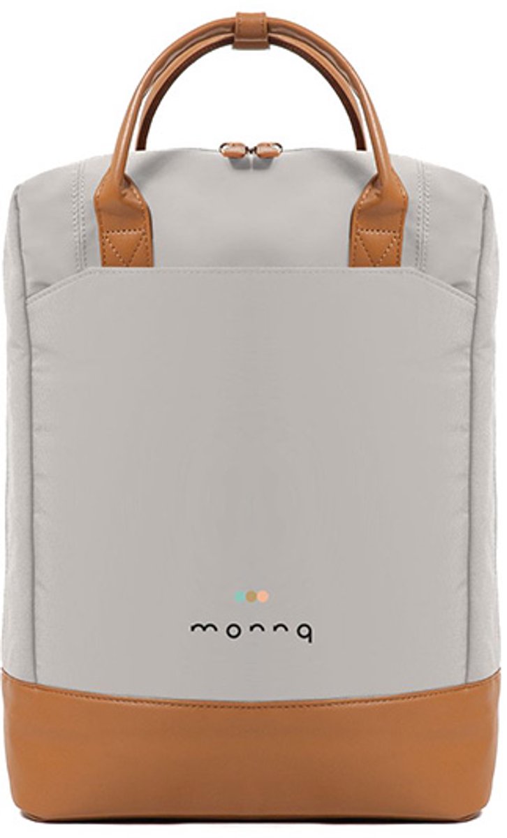 Monnq - Rugzak - Rugtas - Schooltas met laptopvak Navagio Dusty Gray