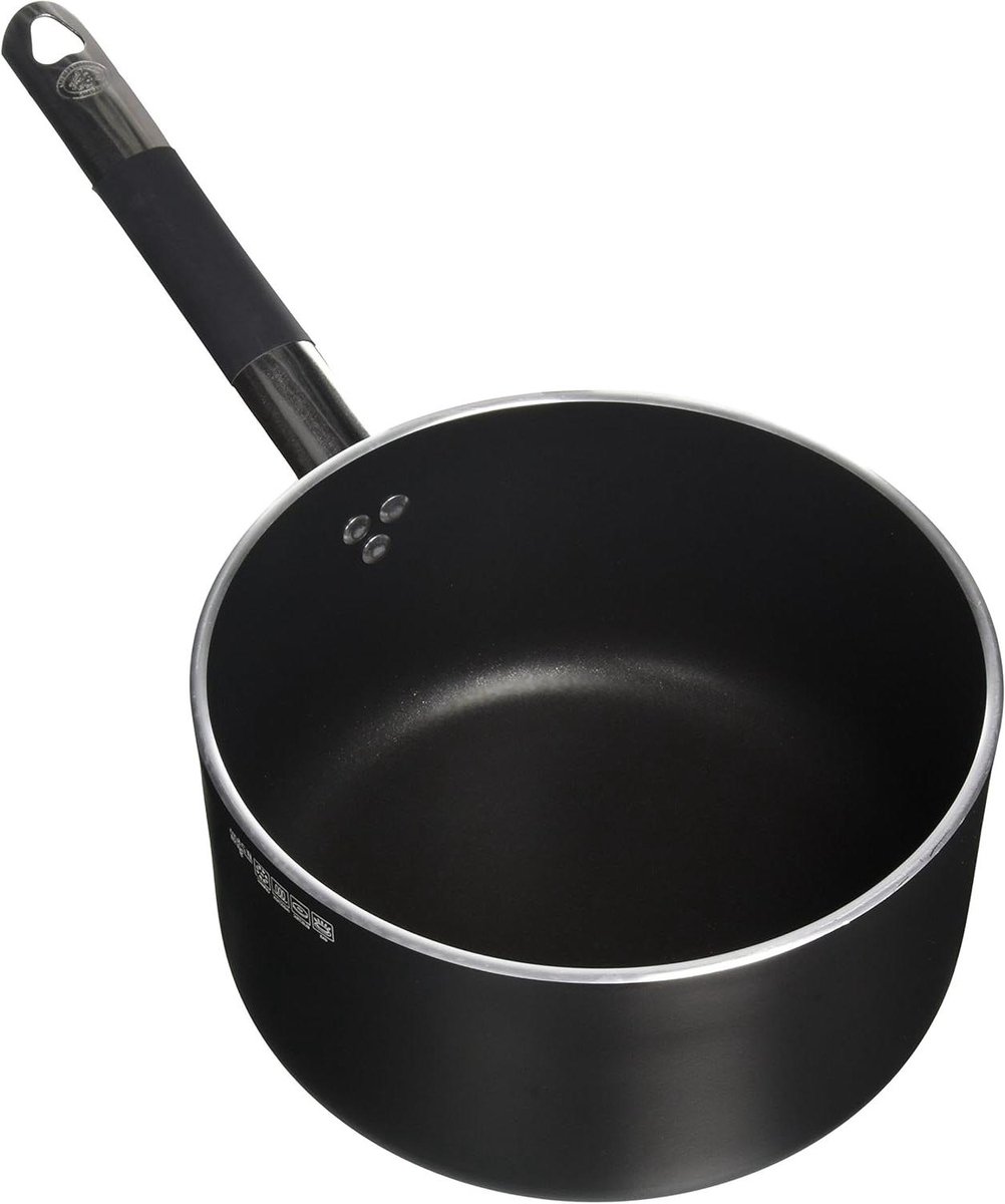 Pentole Agnelli De Diepe Ovenschotel van de aluminiuminductie met Buisvormig Handvat in Koel Staal, Diameter 24 Cm.