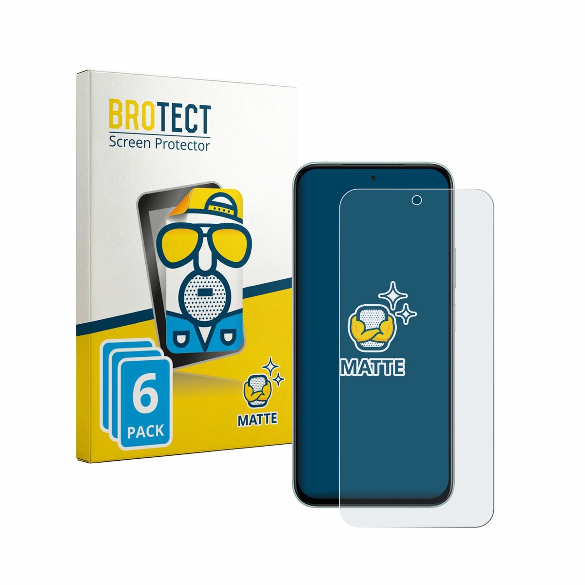 BROTECT - Screenprotector voor Vivo iQOO Z11x - Folie Beschermfolie matte 6 Stuks