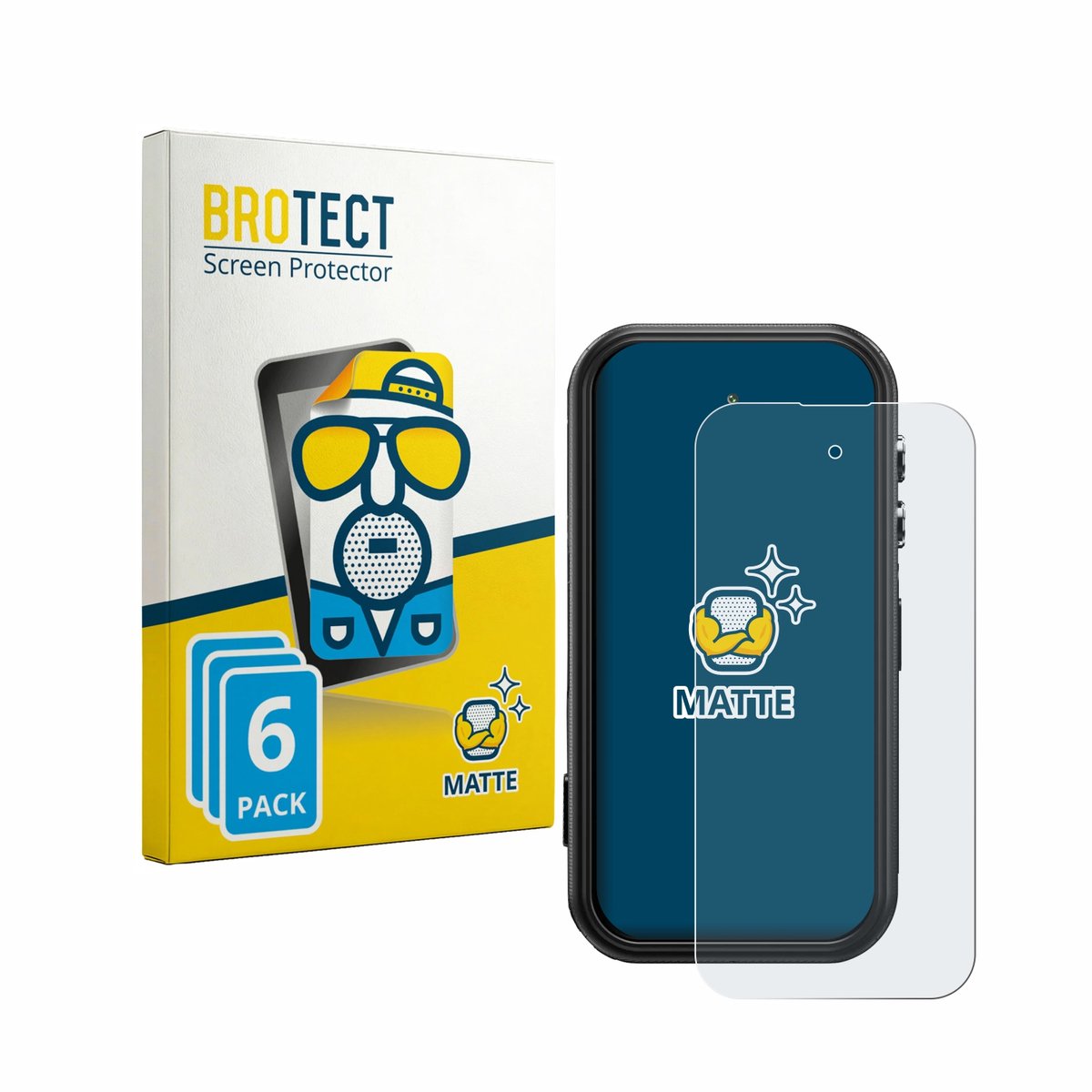 BROTECT - Screenprotector voor Fossibot F116 Pro 5G - Folie Beschermfolie matte 6 Stuks