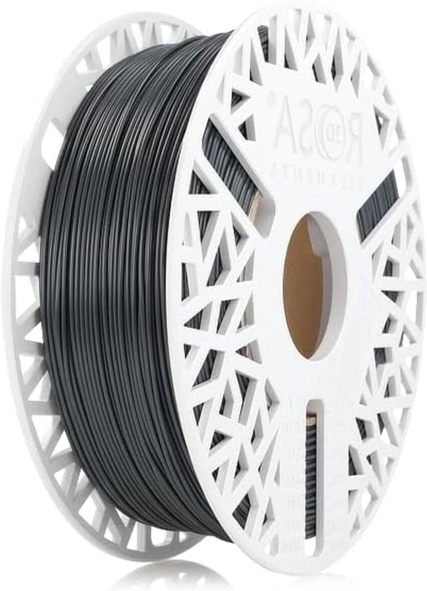 ROSA3D PETG standaard High Speed filament, 1,75 mm, voor 3D-printers, printmaterialen, licht glanzend, PETG grijs spoel 1kg