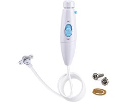 TUREWELL Accessoires voor mondhygiëne, compatibel met mondirrigator FC162, FC163, FC165, FC166 FC168, FC169, FC188, FC288, pak van 1 handvat/slang (wit)