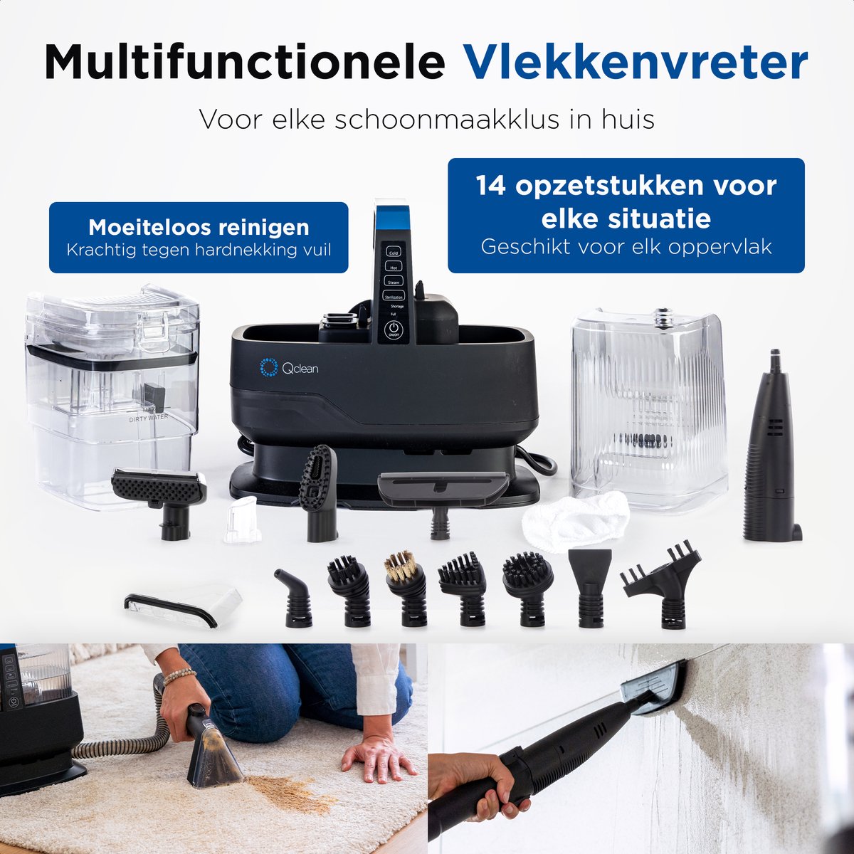 Qclean Tapijtreiniger GO+ 1800W thumbnail 6