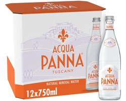 Acqua Panna 75cl Mineraalwater (koolzuurvrij) Doos 12 flessen (glas) Tafelwater