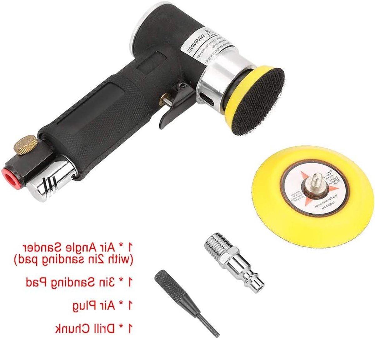 Mini Haakse Slijper - Excentrische Sander Polijstmachine - Auto Details Polijsten - Laag Luchtverbruik - 2 en 3 inch - null