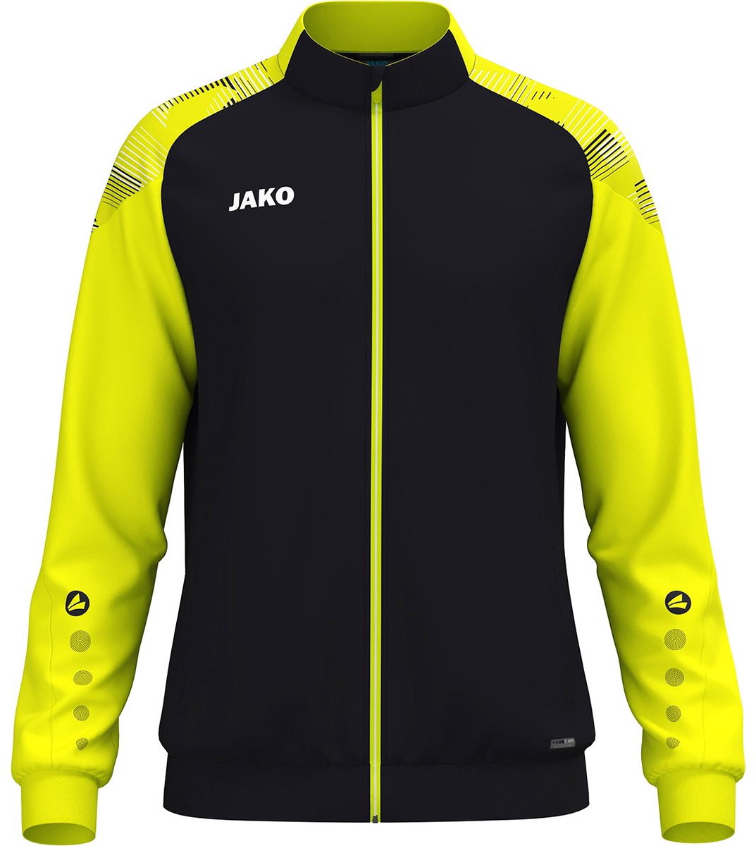 Jako Sonic Polyestervest Heren - Zwart / Fluogeel | Maat: 3XL