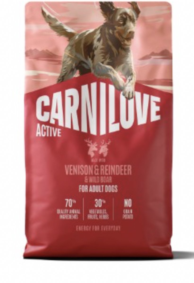 Carnilove Carnilove Active Hert, Rendier en Wild Zwijn