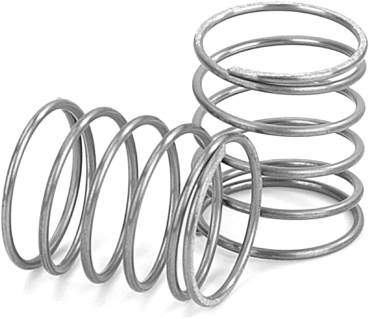 Drukveren Roestvrij Staal - Compressieveren Metalen - Mechanische Toepassingen - Gepolijst Oppervlak - 10 stuks 15 mm - Zilverkleurig