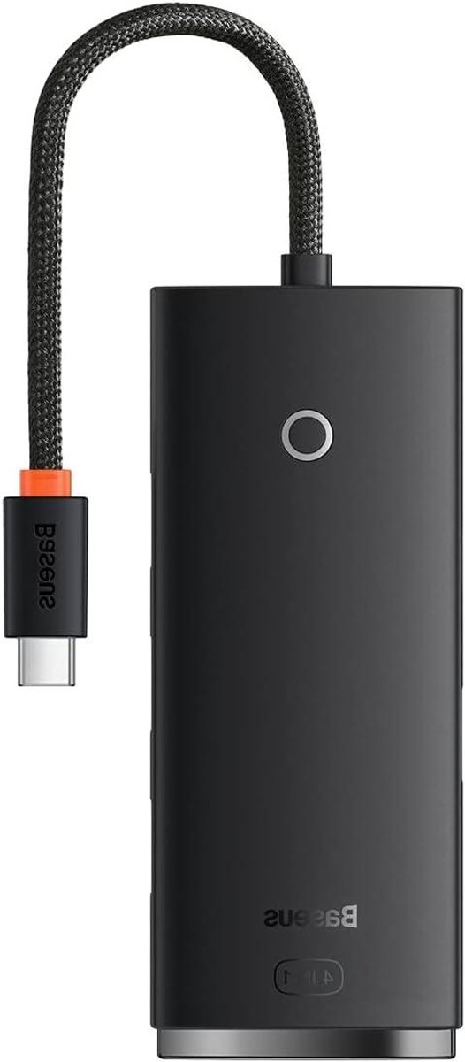 USB C Hub - Adapter Dock Station - Extra Poorten - 4x USB 3.0 - 0.25m - Zwart