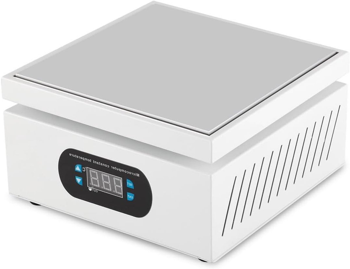 Verwarmingsplaat - Warmhoudplaat - Eten Warm Houden - 550 Watt Vermogen - 20 x 20 x 18 cm - Zwart