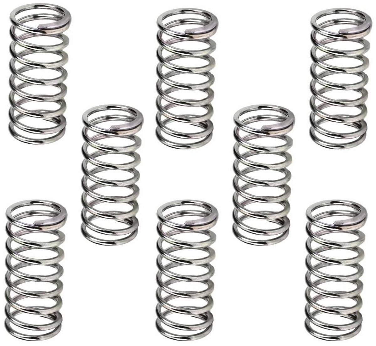 Drukveer RVS 304 - Compressieveer Metaal - Machineonderdelen Reparatie - Roestvrij Staal Kwaliteit - 1.4x13x25 mm - Zilverkleurig
