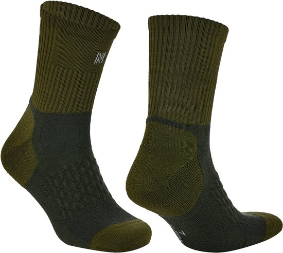 Norfolk - Prolen® IXO Anti Teek Sokken - Coolmax® & Merino Wol Wandelsokken- Naadloos Outdoorsokken - Maat 35-38 - Groen - Ibex Anti-Tick