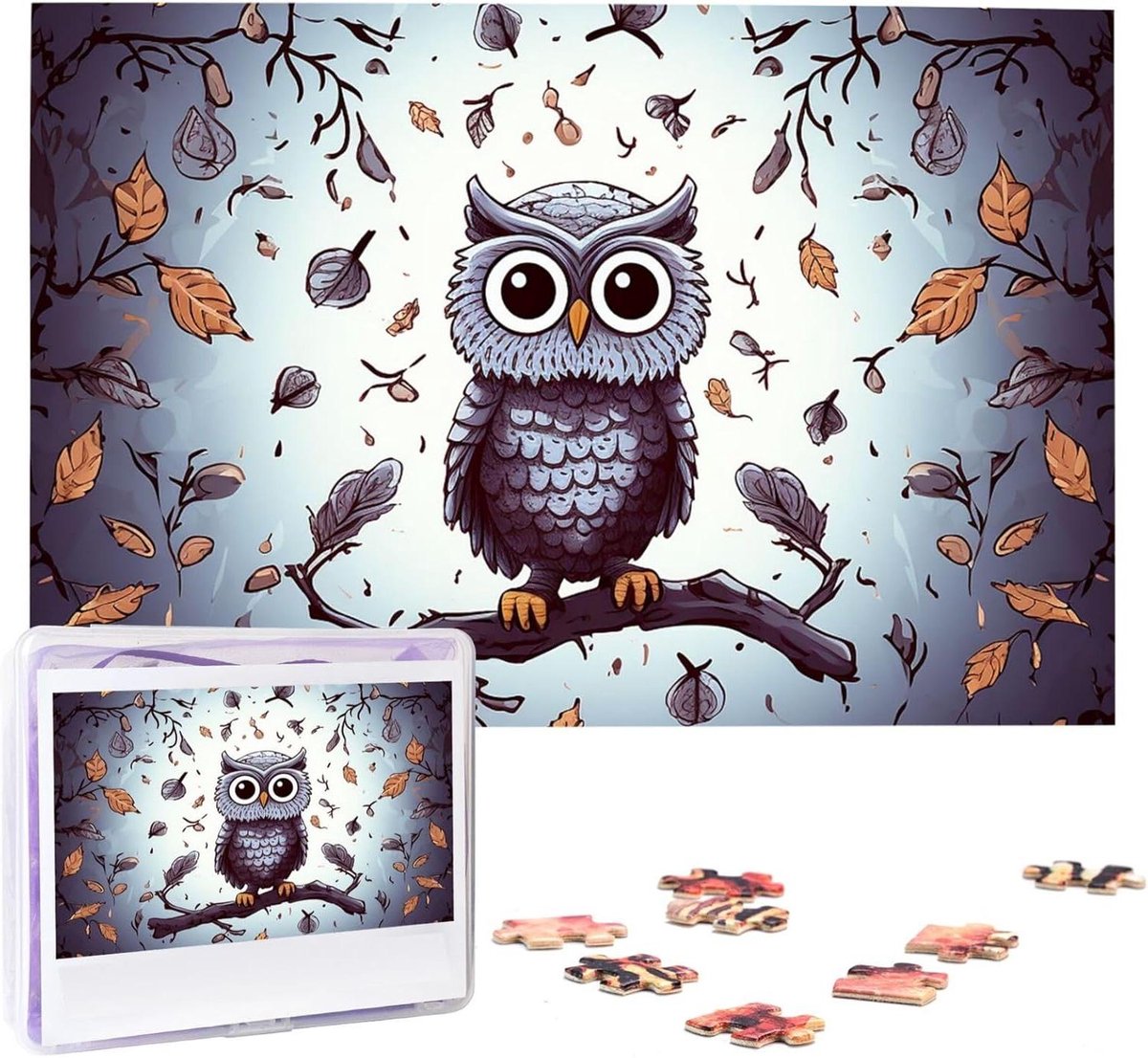 Uil Boom Takken Puzzels - Legpuzzels Familie - Ontspannen Thuis - Partitie Ontwerp - 1000 Stuks - Niet gespecificeerd