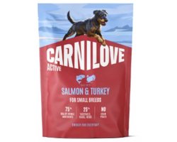 Carnilove Active Dog Dry Made with Salmon & Turkey for Adult Small Breeds 1,5 kg