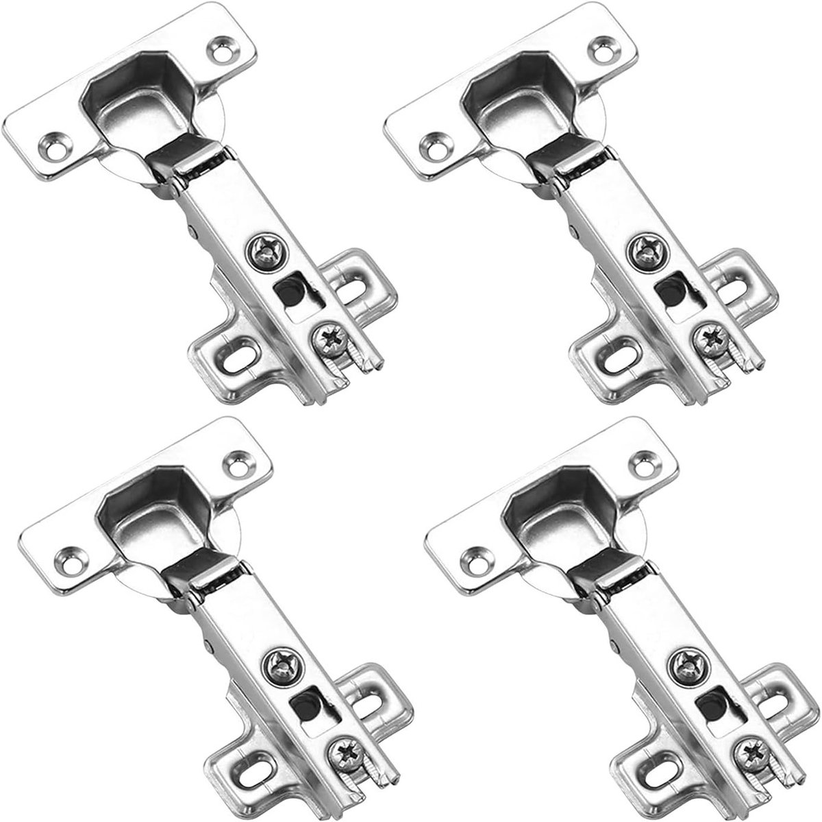 Set van 4 Keuken Deur Scharnieren voor Keukenkasten en Kasten - Duurzaam en Betrouwbaar Scharnier voor Meubels