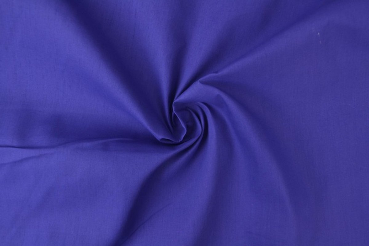 12 meter brandvertragende katoen stof - Donkerblauw - 300cm breed