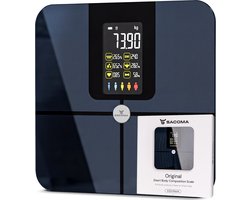 Sacoma Original Weegschaal Personenweegschaal Digitaal - 17x Lichaamsanalyse - Slimme Weegschaal met App - Weegschalen - Vetpercentage