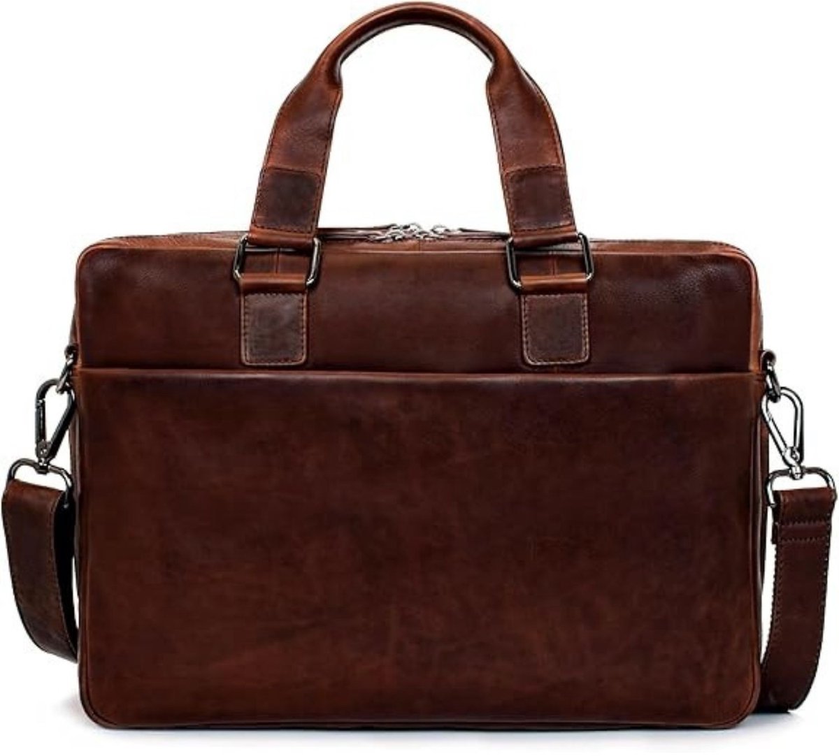 Leren Laptoptas - Laptoptas - Leren Tas - Luxe Leren Laptoptas - Werktas - Schoudertas - Business Tas - Leren Business Tas - 15,6 inch - Bruin - van Imperatoris