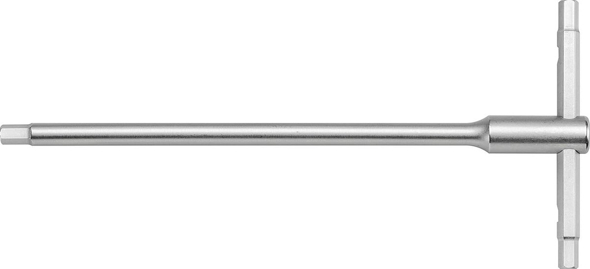Zeskantschroevendraaier Schuifgreep - Inbussleutel T-greep - Hoog Draaimoment - Speciale Staallegering - 8 mm - Zilver