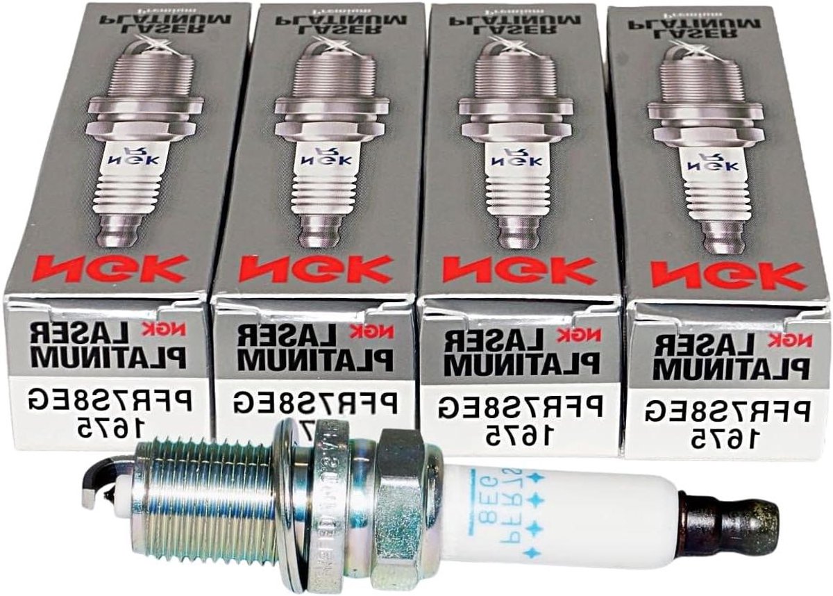 Bougies - Ontstekingskaarsen - Motoronderhoud - Nikkel kern - 4 stuks - Wit