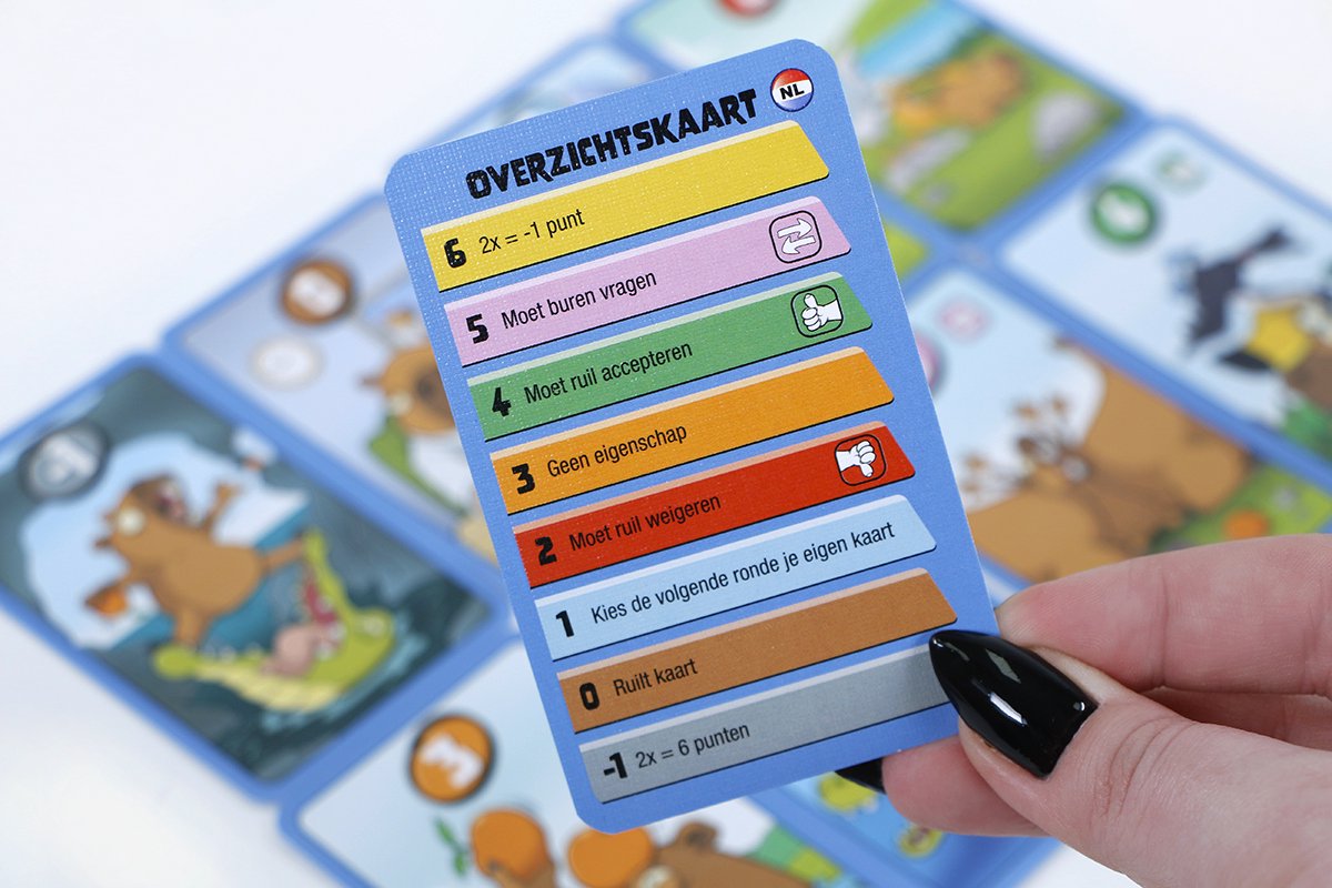 999 Games - Swapybara - Kaartspel - veel spel in een compact doosje — afbeelding 11
